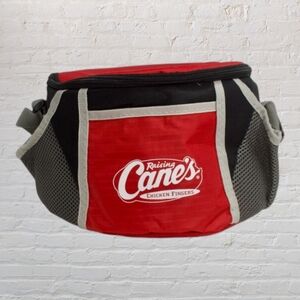 Raising Cane's Chicken Fingers Insulated Lunch Box Red Black